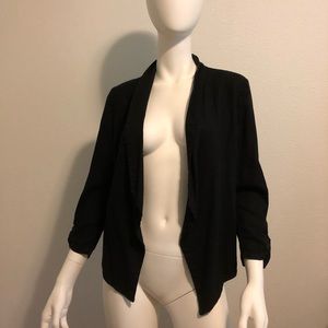 Black Linen Blazer